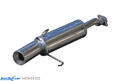 IX HOIN01102, Honda Integra Type-R (DC2) TYPE-R 1.8 (190PK) 1998-2001, Inoxcar Rear silencer 1X102mm Stainless steel, With E.E.C. homologation
