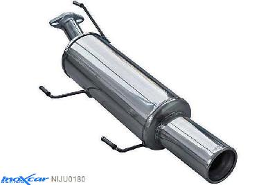 IX NIJU0180, Nissan Juke (F15) 1.6 DIG-T 2WD (190PK) 2011-, Inoxcar Rear silencer 1X80mm Stainless steel, With E.E.C. homologation