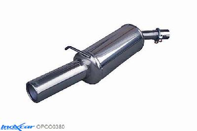 IX OPCO0380, Opel Corsa A 1.3 -1992 Diameter 45mm, Inoxcar Rear silencer 1X80mm Stainless steel, Without E.E.C. homologation