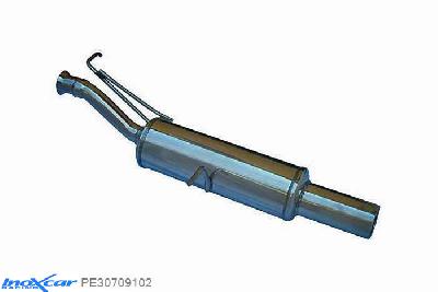 IX PE30709102, Peugeot 307 SW 1.4 HDI (68PK) 2002-, Inoxcar Rear silencer 1X102mm Stainless steel, With E.E.C. homologation