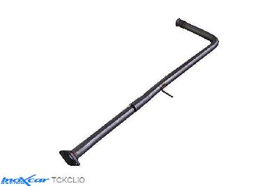IX TCKCLIO, Renault Clio I (B/C57) 2.0 WILLIAMS (150PK) -1998, Inoxcar Catalyst replacement pipe + Direct central pipe Stainless steel, Without E.E.C. homologation