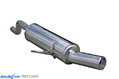 IX RECL1080, Renault Clio II (B) 1.5 DCi (65PK-82PK) 1999- Diameter 45mm, Inoxcar Rear silencer 1X80mm Stainless steel, With E.E.C. homologation