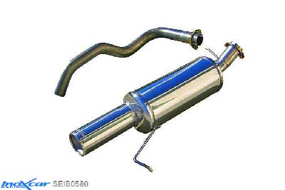 IX SEIB0580, Seat Ibiza II (6K) 1.6 8V GTI (101PK) 1996-2000 Diameter 50mm, Inoxcar Rear silencer 1X80mm Stainless steel, With E.E.C. homologation