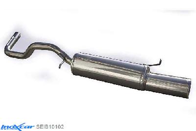 IX SEIB10102, Seat Ibiza III (6K2) 1.9 TDI (110PK) 2000-2002 Diameter 50mm, Inoxcar Rear silencer 1X102mm Stainless steel, With E.E.C. homologation