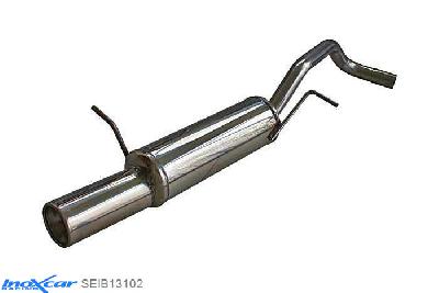 IX SEIB13102, Seat Ibiza IV (6L) 1.4 16V (100PK) 2002-2006 Diameter 45mm, Inoxcar Rear silencer 1X102mm Stainless steel, With E.E.C. homologation