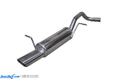 IX SEIB13120, Seat Ibiza IV (6L) 1.4 16V (100PK) 2002-2006 Diameter 45mm, Inoxcar Rear silencer 1X120X80mm Stainless steel, With E.E.C. homologation