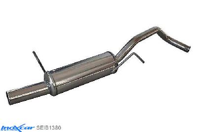 IX SEIB1380, Seat Ibiza IV (6L) 1.4 16V (100PK) 2002-2006 Diameter 45mm, Inoxcar Rear silencer 1X80mm Stainless steel, With E.E.C. homologation