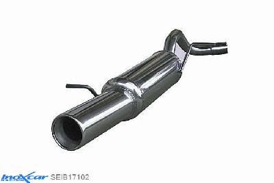 IX SEIB17102, Seat Ibiza IV (6L) 1.8 T 20V FR (150-180PK) 2004-2006 Diameter 55mm, Inoxcar Rear silencer 1X102mm Stainless steel, With E.E.C. homologation