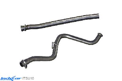 IX ITSU10, Subaru Impreza (G3) 2.0D BOXER DIESEL (150PK) 2009-  , Diameter 54mm, Inoxcar Direct central pipe Stainless steel, Without E.E.C. homologation
