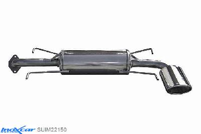 IX SUIM22150, Subaru Impreza (G3) 2.5 WRX (230PK) 2008-, Inoxcar Rear silencer 1X150X105 Stainless steel, With E.E.C. homologation