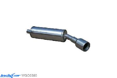 IX WGO0380, VW Golf I 1.6 DIESEL (70PK) -1984, Inoxcar Rear silencer 1X80mm Stainless steel, With E.E.C. homologation