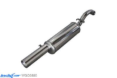 IX WGO0880, VW Golf II 1.8 GTI 16V (136PK) 1985-, Inoxcar Rear silencer 1X80mm Stainless steel, With E.E.C. homologation