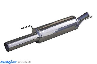 IX WGO1480, VW Golf III 1.8 GTI (112PK) -1998, Inoxcar Rear silencer 1X80mm Stainless steel, With E.E.C. homologation