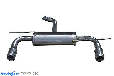 IX TWVW1780, VW Golf V 2.0 TDI (140PK) 2004- Diameter 55mm, Inoxcar Rear Rear silencerencer left / right 1X80mm Stainless steel, With E.E.C. homologation