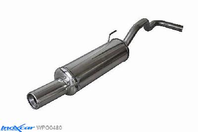 IX WPO0480, VW Polo IV (6N) 1.4 (60PK) 1994-2001 Diameter 45mm, Inoxcar Rear silencer 1X80mm Stainless steel, With E.E.C. homologation