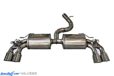 IX VALVS303, Audi A3 (8V) S3 2.0 TFSI (300PK) 2013-, Inoxcar Rear silencer + Valvole con montaggio motorini elettrici di serie / Stainless steel, Without E.E.C. homologation