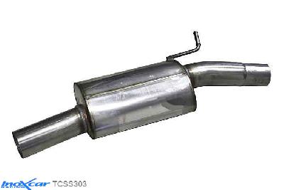 IX TCSS303, Audi A3 (8V) SPORTBACK S3 2.0i TFSI (300PK), 2013-, Inoxcar Central pipe with silencer Stainless steel, With E.E.C. homologation