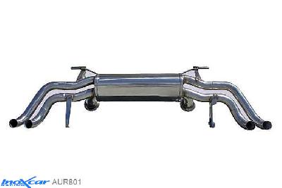 IX AUR801, Audi R8 (42) 4.2 V8 Quattro (430PK) 2007-, Inoxcar Rear silencer Left and Right Stainless steel, Without E.E.C. homologation