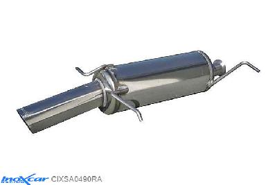 IX CIXSA0490RA, Citroen Xsara (N) 2.0 16V VTS (167PK) -2004, Inoxcar Rear silencer 1X90 RALLY Stainless steel, With E.E.C. homologation