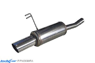 IX FIPN0690RA, Fiat Punto I (176) 1.4 GT TURBO (131PK) -1999 Diameter 54mm, Inoxcar Rear silencer 1X90 RALLY Stainless steel, With E.E.C. homologation