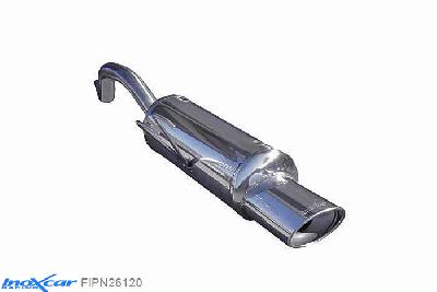 IX FIPN26120, Fiat Punto II (188) 1.2 (60PK) 1999-2003 Diameter 42mm, Inoxcar Rear silencer 1X120X80mm Stainless steel, With E.E.C. homologation