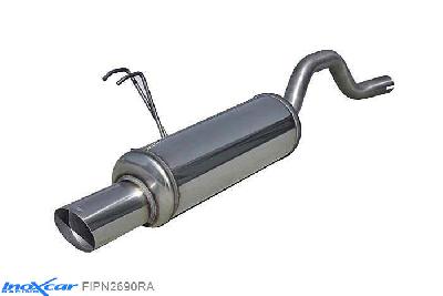 IX FIPN2690RA, Fiat Punto II (188) 1.2 (60PK) 1999-2003 Diameter 42mm, Inoxcar Rear silencer 1X90 RALLY Stainless steel, With E.E.C. homologation