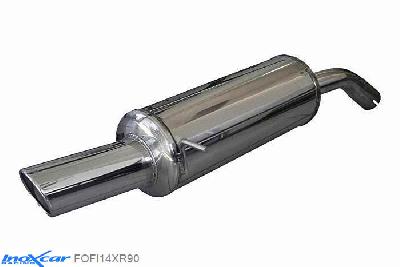 IX FOFI14XR90, Ford Fiesta V (JH1/JD3) 2.0 16V ST (150PK) 2005- Diameter 54mm, Inoxcar Rear silencer 1X90 X-RACE Stainless steel, With E.E.C. homologation