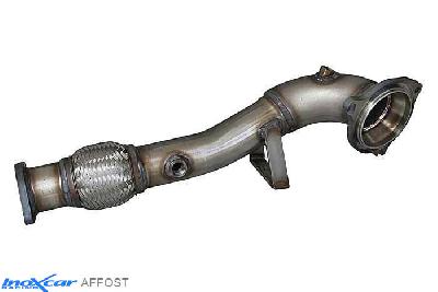 IX AFFOST, Ford Fiesta VI (JA8) 1.6 ST (182PK) 2013- Diameter 54mm, Inoxcar Catalyst replacement pipe Stainless steel, Without E.E.C. homologation