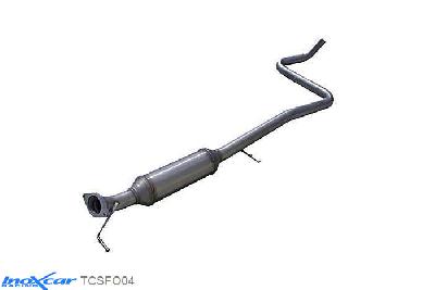 IX TCSFO04, Ford Fiesta VI (JA8) 1.6 ST (182PK) 2013- Diameter 54mm, Inoxcar Central pipe with silencer Stainless steel, Without E.E.C. homologation