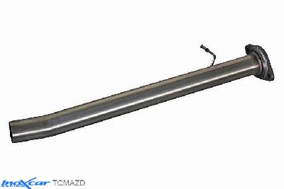 IX TCMAZD, Mazda 3 (BK) 2.3 TURBO 16V MPS (260PK) 2006-, Inoxcar Direct central pipe Stainless steel, Without E.E.C. homologation