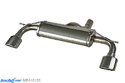 IX MEA10120, Mercedes A-Class (W176) 180 CDI 1.4 (110PK), 2012-2015, Inoxcar Rear silencer 1X120X80mm Left and Right Stainless steel, With E.E.C. homologation