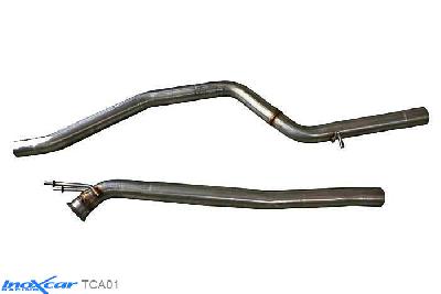 IX TCA01, Mercedes A-Class (W176) 250 SPORT 2.0 TURBO (211PK), 2WD 2012-2015, Inoxcar Direct central pipe Stainless steel, Without E.E.C. homologation