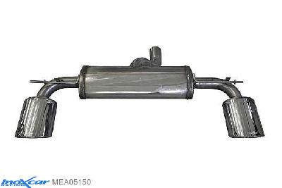 IX MEA05150, Mercedes A-Class (W176) 250 SPORT 2.0 TURBO (211PK), 2WD 2012-2015, Inoxcar Rear silencer 1X150X105 Left and Right Stainless steel, With E.E.C. homologation