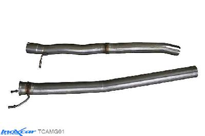 IX TCAMG01, Mercedes A-Class (W176) 45 AMG 2.0 (360PK), 2013-, Inoxcar Direct central pipe Stainless steel, Without E.E.C. homologation