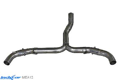 IX MEA12, Mercedes A-Class (W176) 45 AMG 2.0 (360PK), 2013-, Inoxcar NO Rear silencer Left and Right Stainless steel, Without E.E.C. homologation