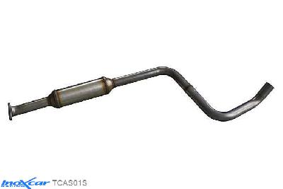 IX TCAS01S, Opel Astra J 1.6 TURBO S (180PK) 2010-, Inoxcar Central pipe with silencer Stainless steel, Without E.E.C. homologation