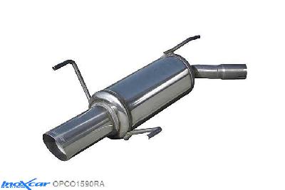 IX OPCO1590RA, Opel Corsa C 1.4 16V (90PK) Restyling 2004-2006 Diameter 45mm, Inoxcar Rear silencer 1X90 RALLY Stainless steel, With E.E.C. homologation
