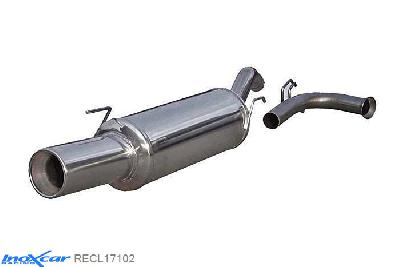 IX RECL17102, Renault Clio I (B/C57) 1.6 -1998, Inoxcar Rear silencer 1X102mm Stainless steel, Without E.E.C. homologation