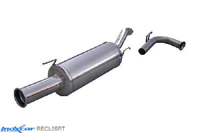 IX RECL05RT, Renault Clio I (B/C57) 2.0 WILLIAMS (150PK) -1998, Inoxcar Rear silencer 1X76 Retro Style Stainless steel, With E.E.C. homologation