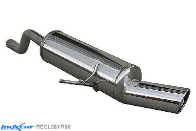 IX RECL08XR90, Renault Clio II (B) 1.6 (90PK) -2001 Diameter 45mm, Inoxcar Rear silencer 1X90 X-RACE Stainless steel, With E.E.C. homologation