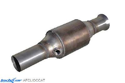 IX AFCLIOCCAT, Renault Clio III (R) RS 2.0 16V (197PK) / RS GORDINI 2006-2009, Inoxcar Catalyst replacement pipe with metal cat Stainless steel, Without E.E.C. homologation