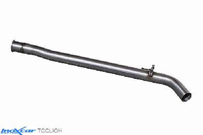IX TCCLIOH, Renault Clio IV (R) RS TROPHY 220 EDC 1.6 Turbo (220PK) 2015- , Diameter 63,5mm, Inoxcar Direct central pipe Stainless steel, Without E.E.C. homologation