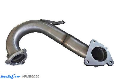 IX AFMEG225, Renault Megane II (M) 2.0 16V RS TURBO (225PK) 2004- Diameter 60mm, Inoxcar Catalyst replacement pipe Stainless steel, Without E.E.C. homologation