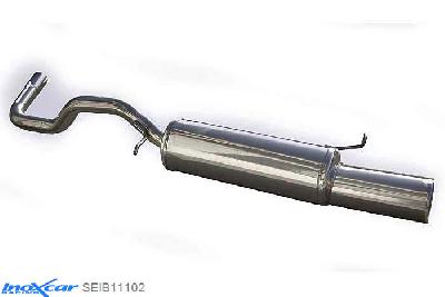 IX SEIB11102, Seat Ibiza II (6K) 1.9 TDI (90PK) 1997-2000 Diameter 50mm, Inoxcar Rear silencer 1X102mm Stainless steel, With E.E.C. homologation