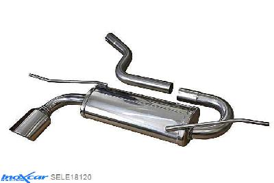 IX SELE18120, Seat Leon III (5F) 1.4 TSi  (122PK) 2012-, Inoxcar Rear silencer 1X120X80mm Stainless steel