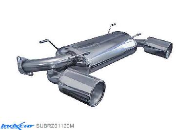 IX SUBRZ01120M, Subaru BRZ (ZC) 2.0 (200PK) 2012-, Inoxcar Rear silencer 1X120 MEGA Left and Right Stainless steel