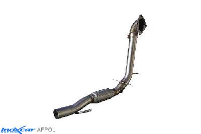 IX AFPOL, VW Polo VI (6R) 1.4 16V GTI (180PK) 2010-  Diameter 55mm, Inoxcar Catalyst replacement pipe (FLEX) Stainless steel, Without E.E.C. homologation