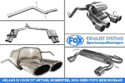 BM023122-050, BMW E90/91/92 - 325d/ 330d 3.0l D 145/150/170/180kW, Einddemper met eindstuk 2x80mm  Type 12 63,5mm Buisdiameter Geheel RVS, Absortie demper, mooie diepe sound, Met E-keur