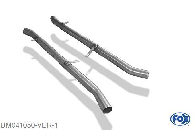 BM041050-VER, BMW E38 730i/ 735i/ 740i 3.0l 160kW 3.5l 173/177kW 4.0l 210kW, Voordemper vervangende buis 55mm Buisdiameter Geheel RVS, ohne