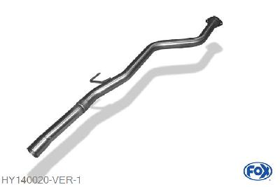 HY140020-VER, Hyundai i30 Turbo - CW 1.6l 137kW, Voordemper vervangende buis 60,3mm Buisdiameter Geheel RVS, ohne